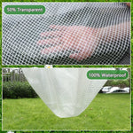 filet protection transparent maille régulière résistant l'eau moderne eyelets métalliques blancextérieur succulentes
