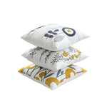 taies d'oreiller brodées motif floral modernes non toxiques maison hospitalière polyester coton respectueux environnement
