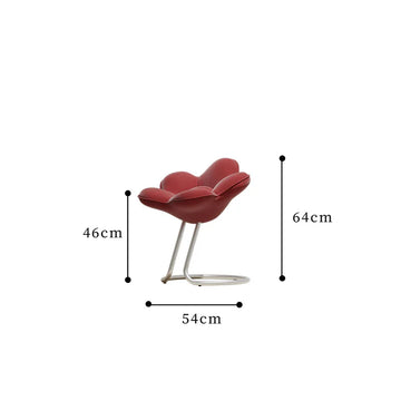 chaise contemporaine tissu rouge blanche noire dossier fleuri métal moderne bar restaurant maison
