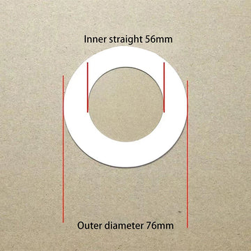 anneaux fixation blancs simples projecteur led entretoises rondes opaques 56 115mm