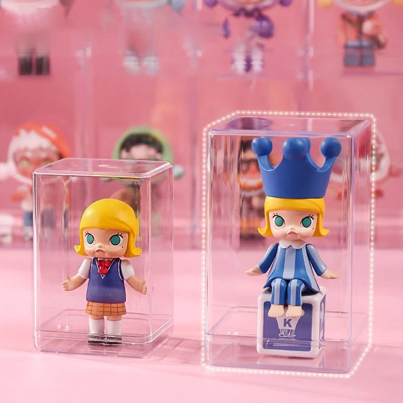 boîtes transparentes acrylique rangement figurines accessoires collection modernes cartoonesques anti poussière transparentes différents jouets