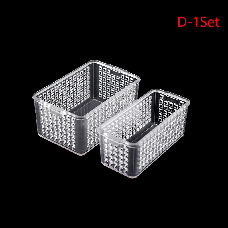 boîtes rangement bleu clair blanc maille fine modernes pratiques sans fixation visible
