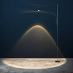 lampe sol moderne argentée acier inoxydable haut bas éclairage intérieur salon chambre led tactile