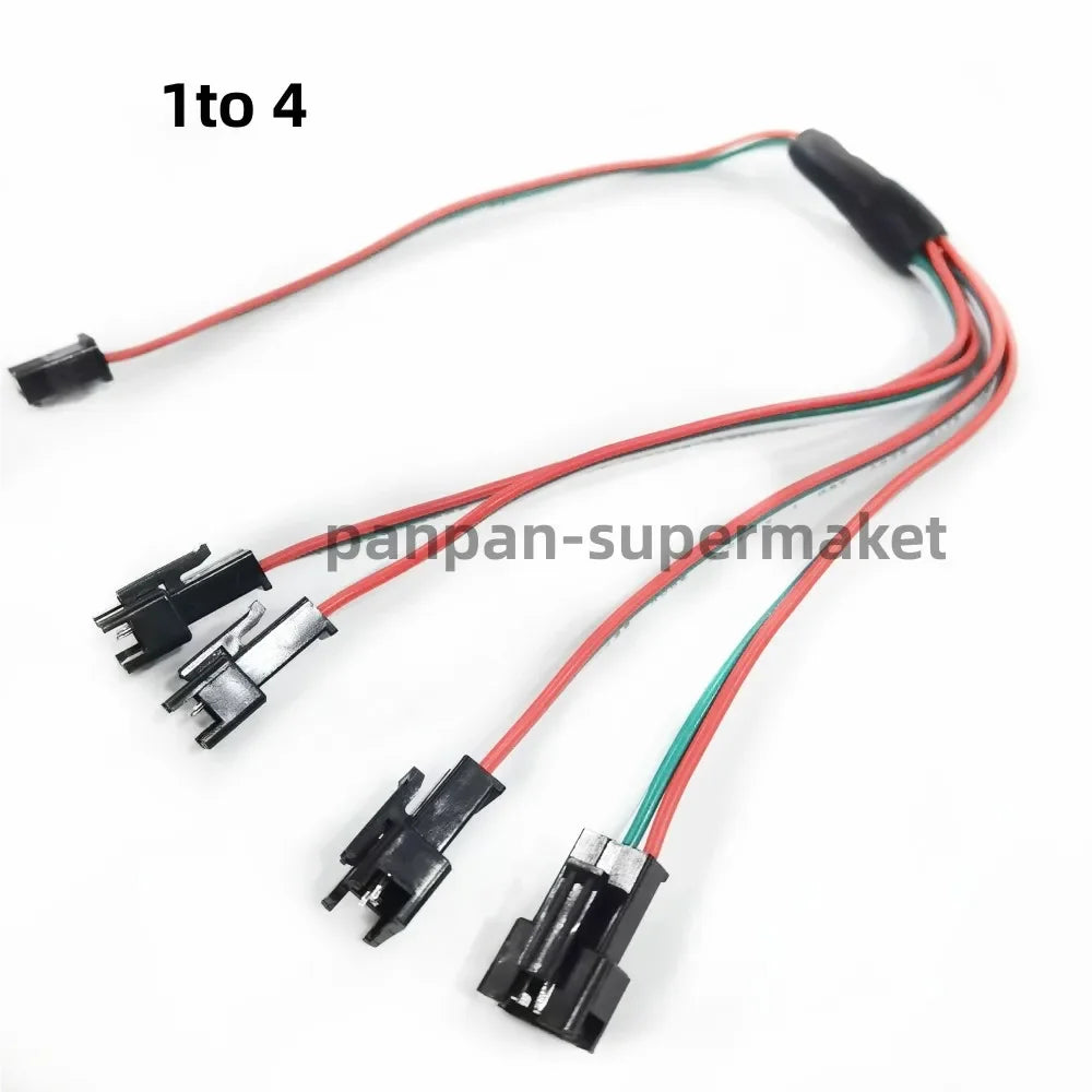connecteur ruban led rouge vert blanc noir jst sm 3p fil cuivre cable different