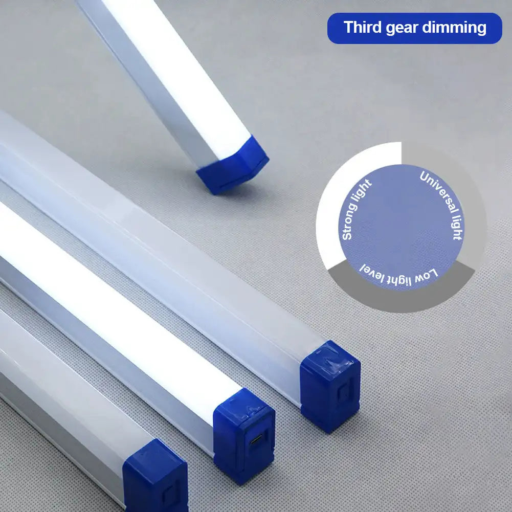 lampes led bar rechargeables blanc bleu moderne utilitaire 32cm 52cm aimant crochet étanche abs