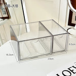 boîte rangement cosmétique transparente acrylique anti poussière tiroirs empilable moderne minimaliste