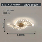 plafonnier moderne or noir lumineux éclairage quotidien acier certifié ccc 249 2000 lumens