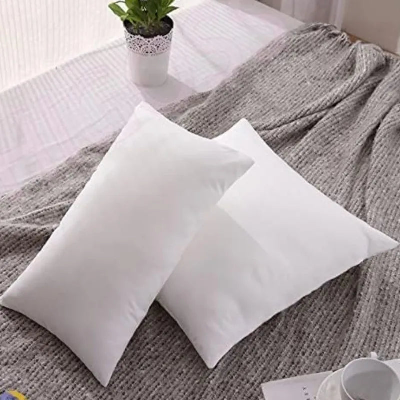 coussin rectangulaire blanc fibre polyester doux lit siège amovible lavable simple américain