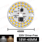 plaque led circulaire 24w blanc 6000k 3000k moderne diodes smd ac220v