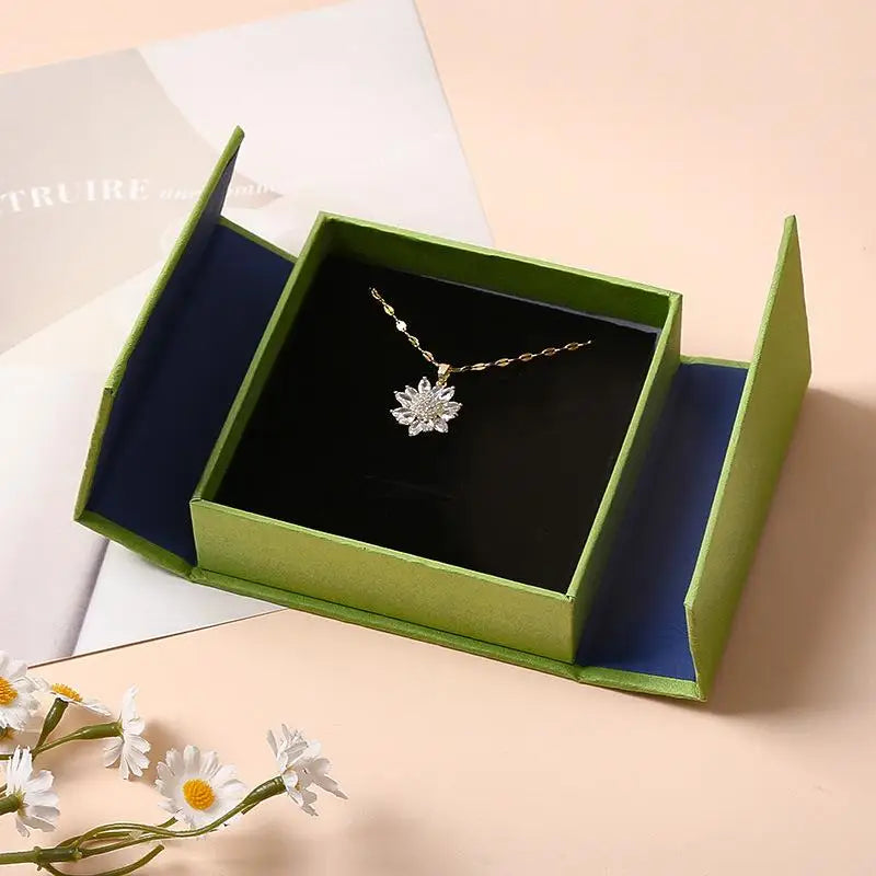 boîte bijoux gris rose vert bleu moderne emballage bijoux pendentif kraft épais