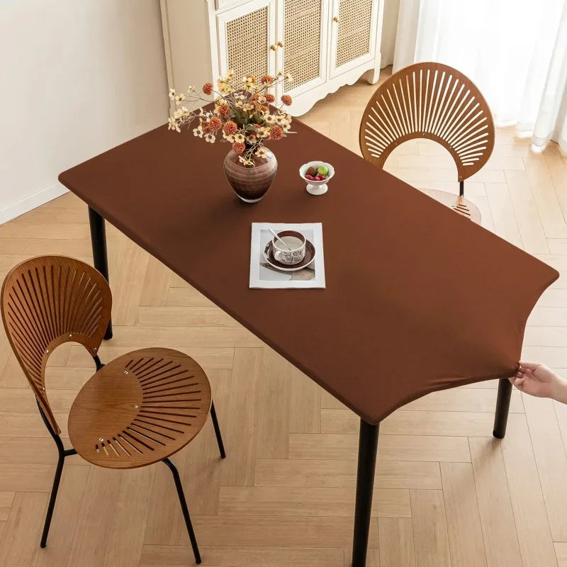 nappe table rouge marron noir blanc uni moderne réutilisable extérieur mariage fête