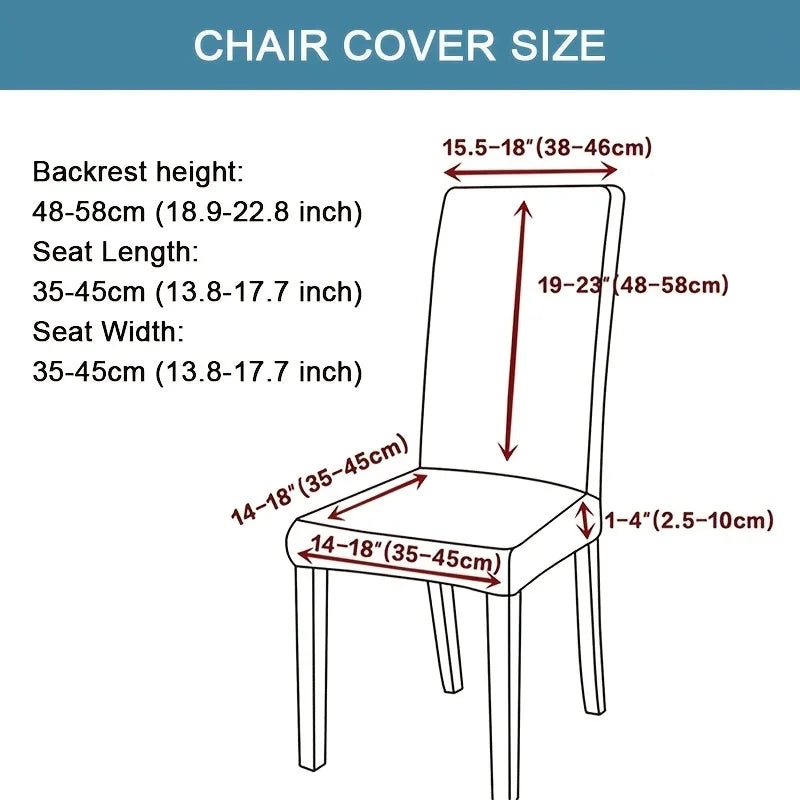 housse chaise extensible motif feuilles moderne fauteuil salon salle manger banquet