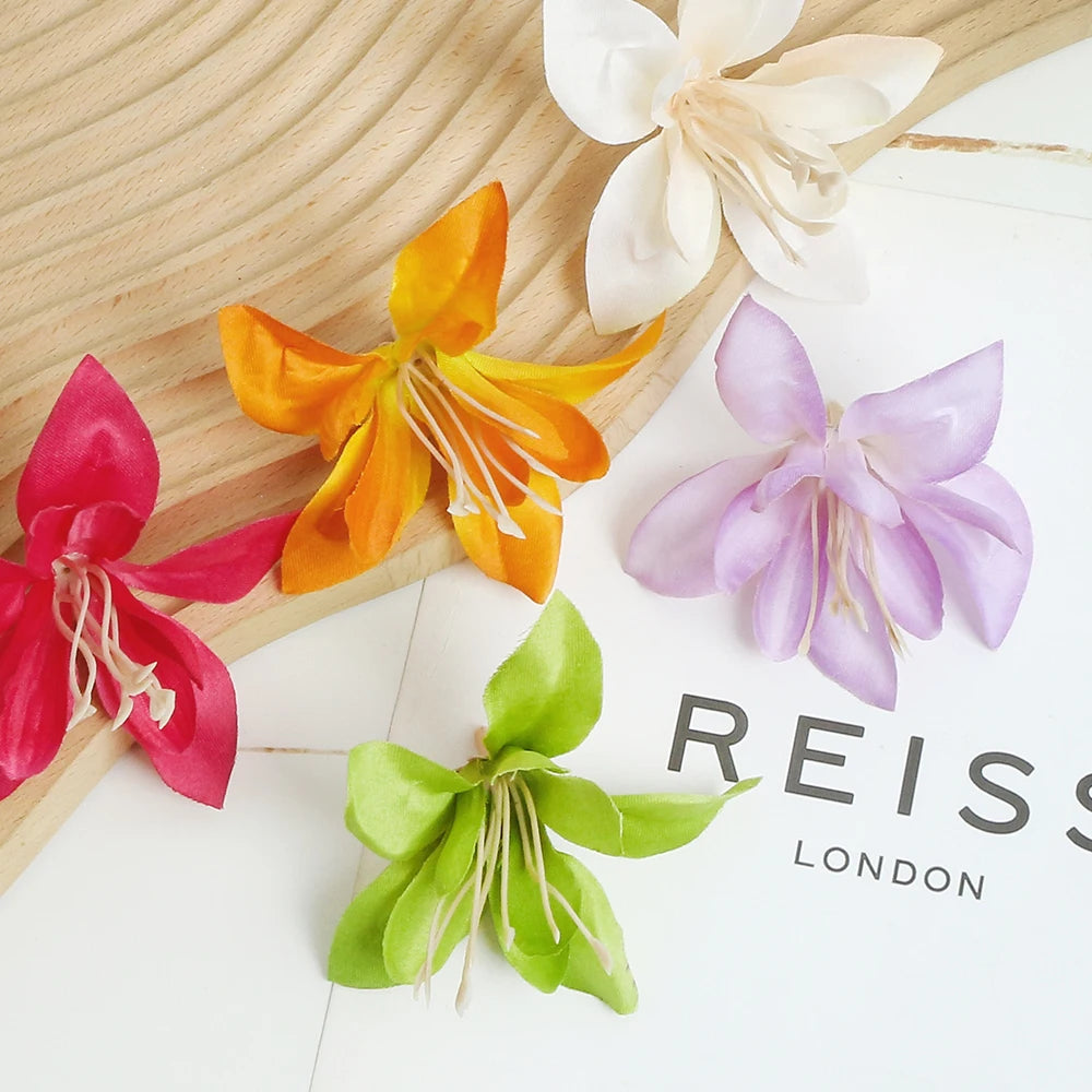 décoration intérieure mariage artificielle rose blanche moderne artisanale 10 pièces papier origami clips fixations