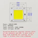 éclairage led module 46mm 40mm blanc jaune moderne fixe 50w 60w 70w