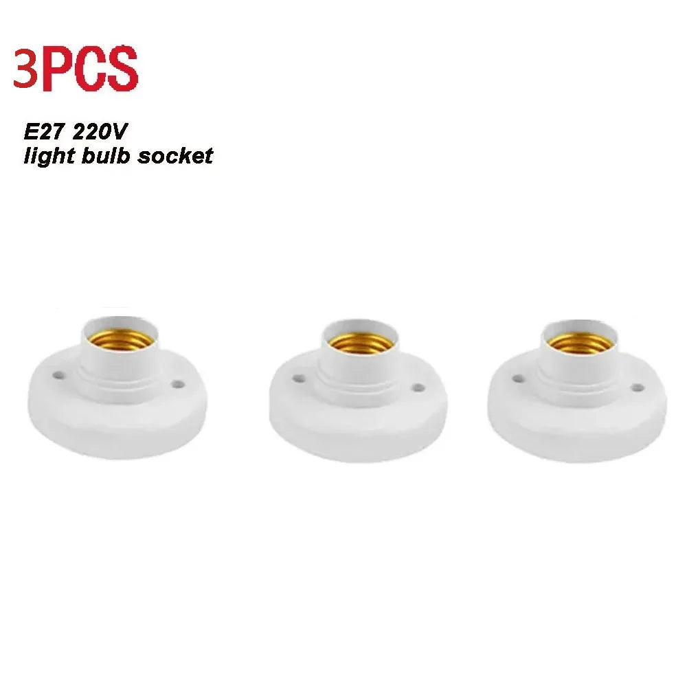 socquettes vis e27 ampoules blanc modernes base lampes doubles fixations plafonnier lumière or supports