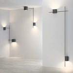 applique murale moderne noire fixée mur éclairage quotidien cuisine chambre coucher minimaliste