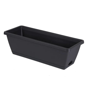 bacs fleurs modernes beige noir résine opaques drainage ventilation bacs intérieurs