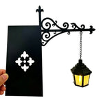 lampe lecture suspendue vintage noir doré motif géométrique led métallique romantique chambre