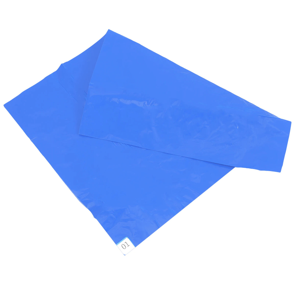 tapis adhésif bleu texture froissée moderne porte entrée sol maison simple