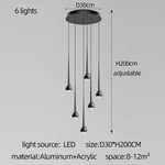 suspension lumineuse argentée gouttes pluie contemporaine fil 2000 82000 lumens chambre salon étude