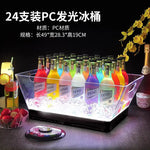 seau bouteilles transparent moderne clips lumineux led rechargeable via usb