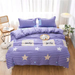 housse couette ensemble literie coton polyester motif fleurs ours moderne 150x200cm blanc