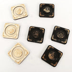 présentoir bois décoratif bohème étoiles lune bracelets marron doré spiritualité