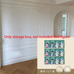 boîtes rangement transparentes pliables figurines collection modernes cartoonesques respectueuses l'environnement