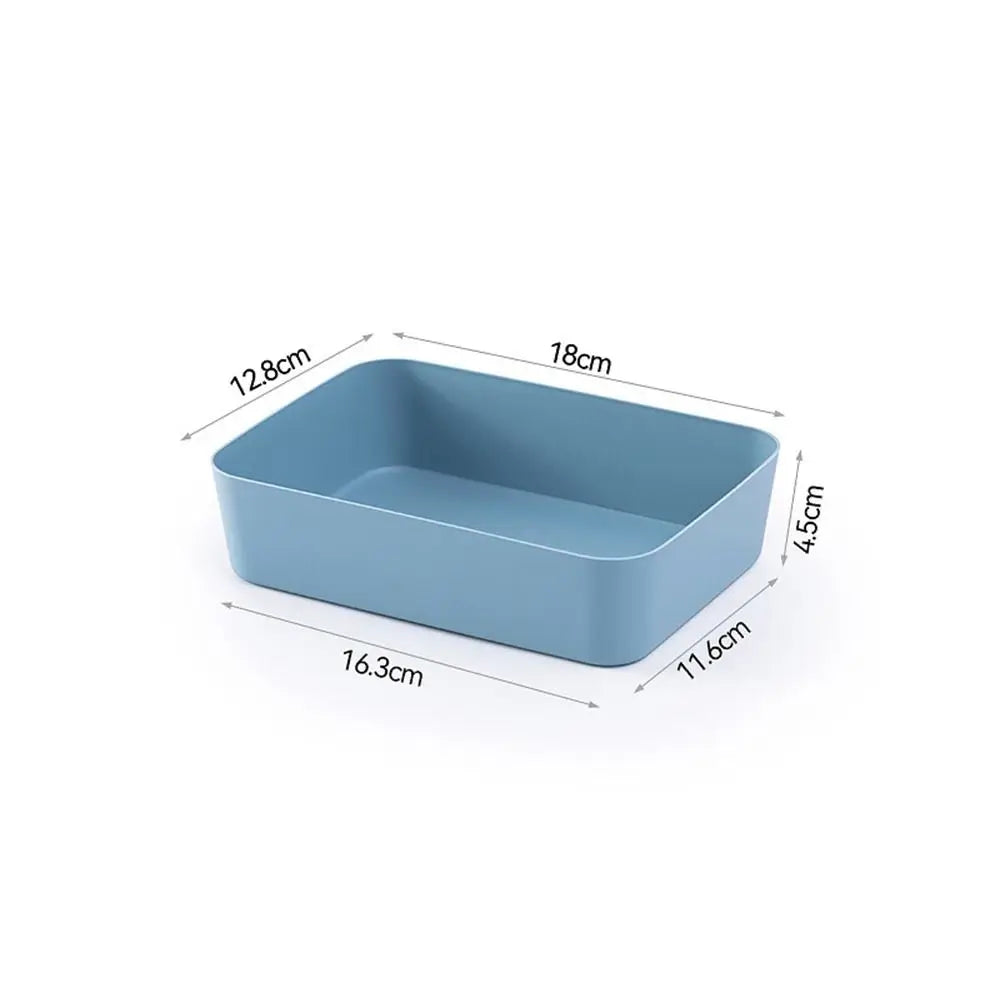 boîtes rangement bleu rose gris blanc modernes empilables opaques lisses multifonctions