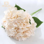 bouquet artificiel hortensia bleu rose blanc moderne vase