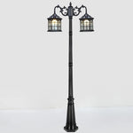 lampe solaire jardin verre translucide vintage noir bronze télécommande
