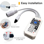 contrôleur led wifi rgbw adhésif moderne télécommande ir qr code blanc technologie bluetooth