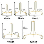 supports assiettes réutilisables or argent modernes clips élégants 10 12 cm