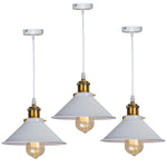 lampe suspendue industrielle conique noire dorée éclairage salon chambre éclairage intérieur E27 adaptable