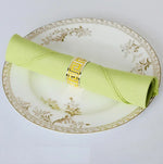 serviette table polyester unie bordure dentelle classique mariage décoration restaurant