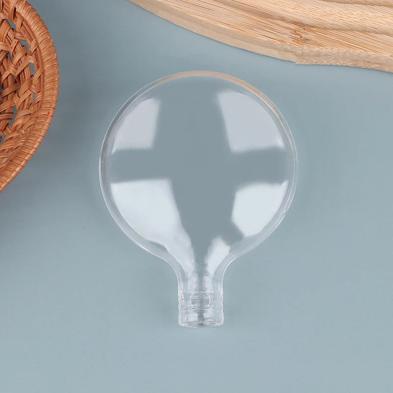 ampoule transparente moderne blanche ronde lisse éclairage led acrylique minimaliste