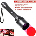 lampe torche tactique led rouge night vision astronomie texturée moderne noire rechargeable zoomable