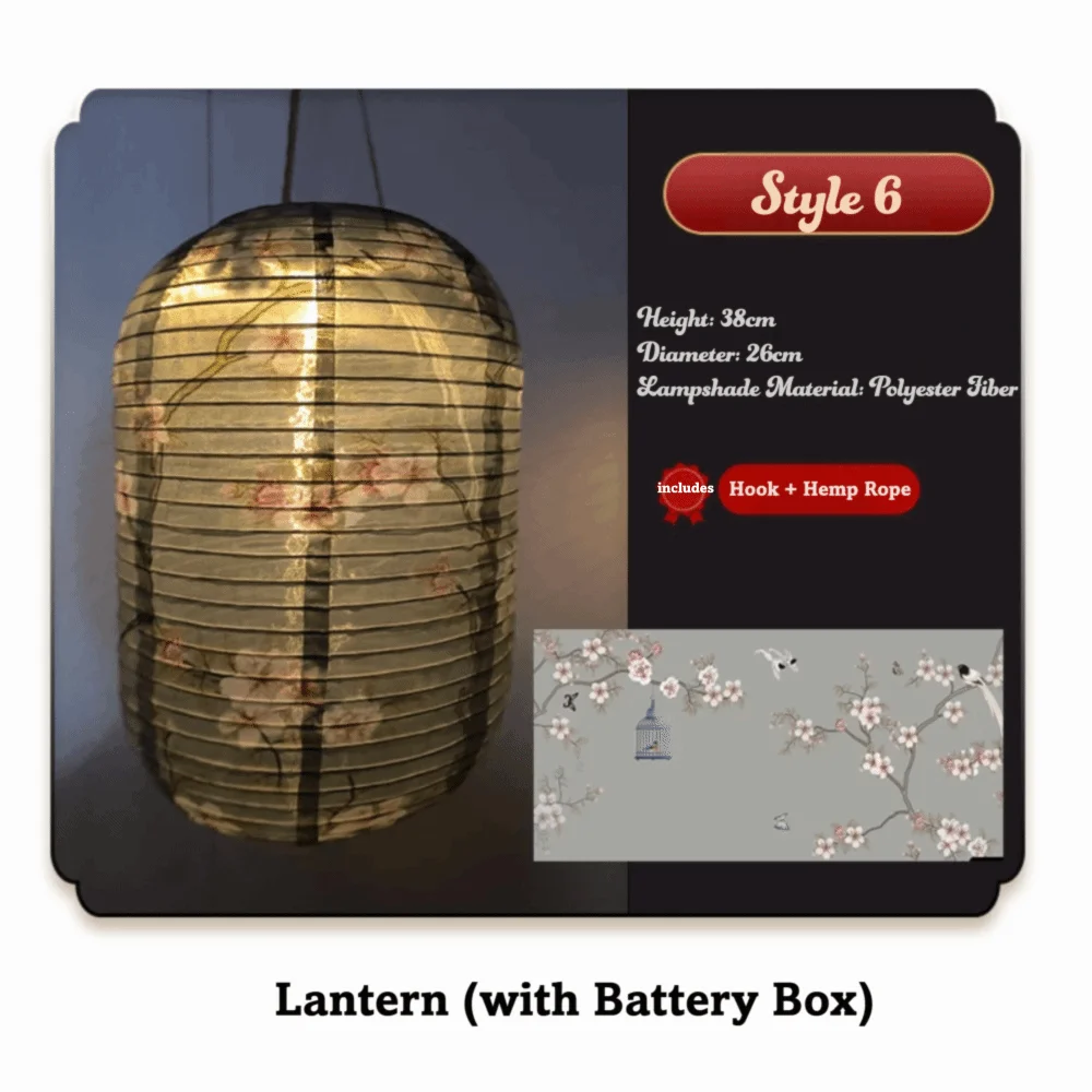 lanternes chinoises traditionnelles fleurs calligraphie rouge noir anniversaire nouvel an