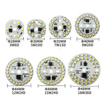 plaque led circulaire moderne blanc rgb diodes haute tension module éclairage intérieur décoration maison