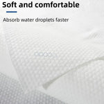 serviette bain jetable coton blanc moderne rapide absorption 70x140cm usage unique voyage toilette