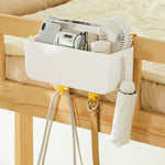 organisateur lit rangement suspendu blanc moderne hooks clochette menthe rose