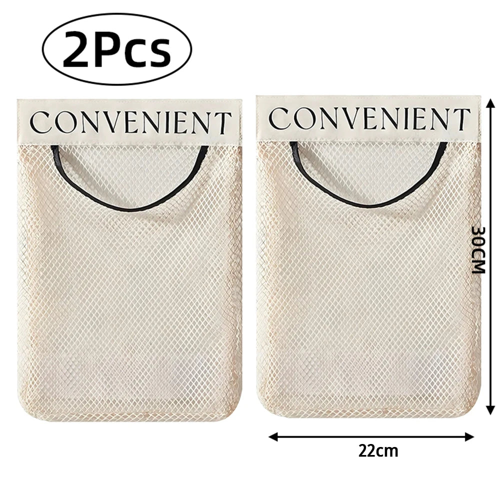 sacs rangement suspendus réutilisables polyester maille garage cuisine organisateur ménageriaux
