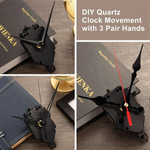 horloge quartz kit diy aiguilles métal brillant noir or rouge vintage