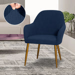 fauteuil moderne marron clair tissu élastique motifs géométriques simple accueil chaise banquet lavable