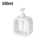 distributeur savon liquide portable orange blanc transparent moderne Pompe Couvercle Salle bains