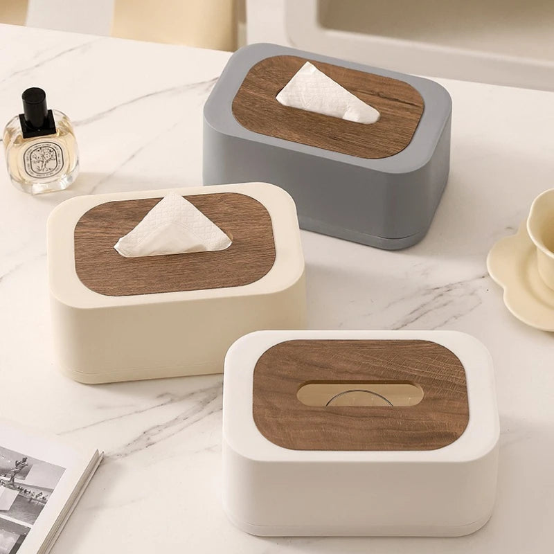 boîte mouchoirs bois moderne blanc boîtes salle bains salon chambre coucher