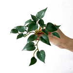 plantes artificielles vert violet feuilles rondes moderne minimalisteintérieur exposition pot sans fixation