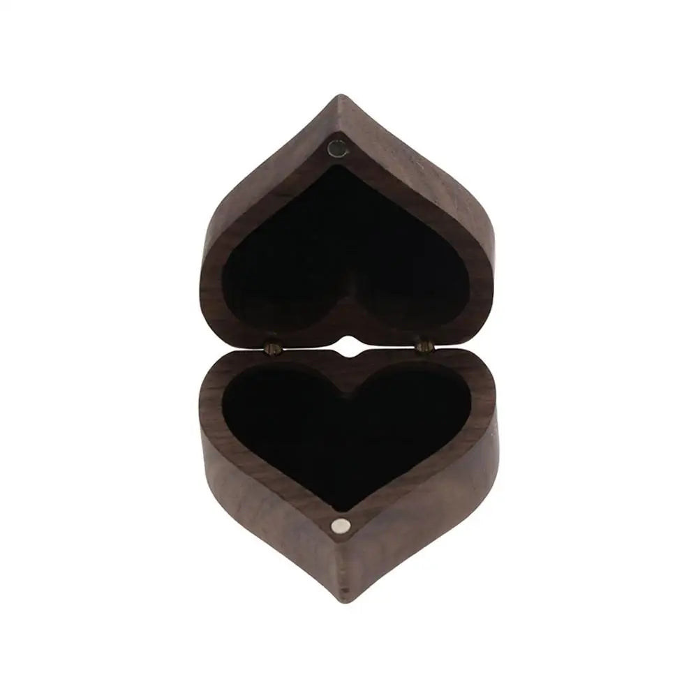 boîte bijoux marron foncé texture bois dorés anneau classique acrylique echangementprésentationbijoux