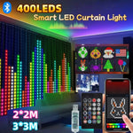 rideau lumineux led multicolore pixel art noel synchronisation musicale diy moderne