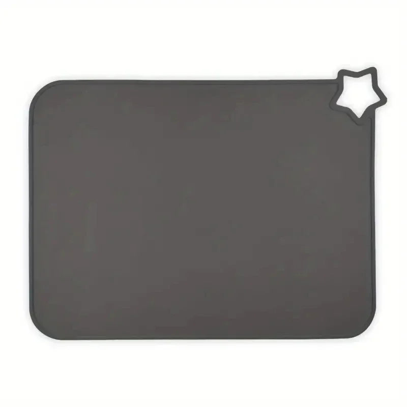 tapis sol silicone opaque moderne beige rose gris jaune vert bleu respectueux environnement